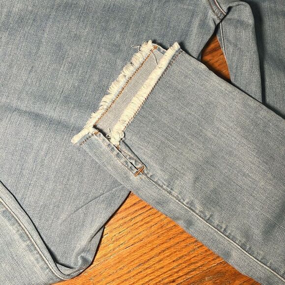 Eileen Fisher Blue Straight Leg Jeans - Picture 7 of 8
